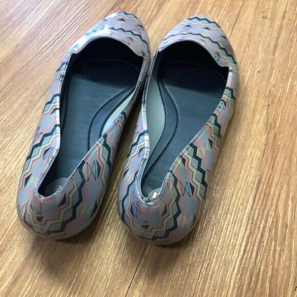 Mel by Melissa Mini Dreamed Womens Shoes Size 8 Glow Loafers Jelly Geometric - Picture 5 of 6